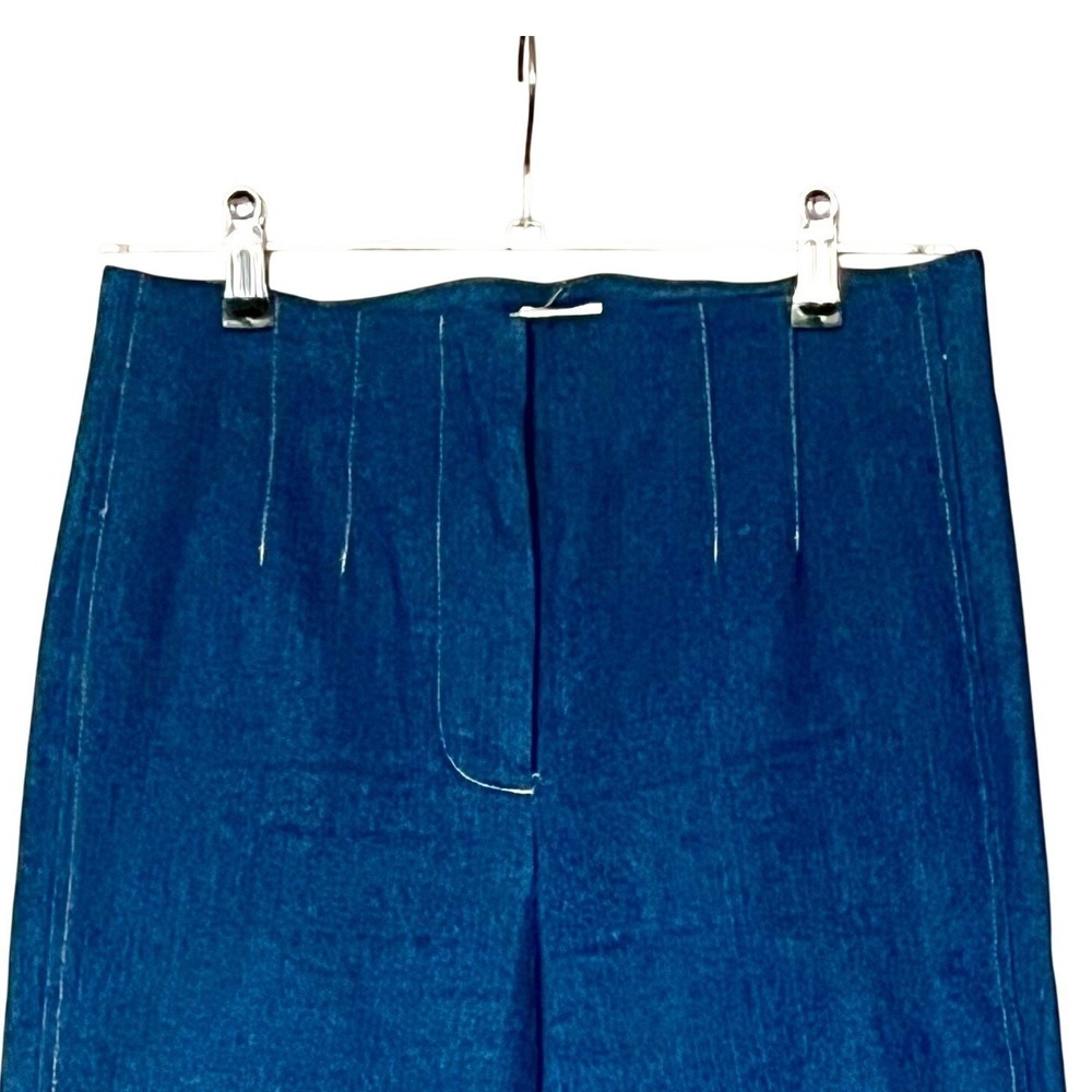 Jason Wu Wide Leg Denim Jeans High Waist Dark Wash Career Casual Size 4 - Picture 6 of 7